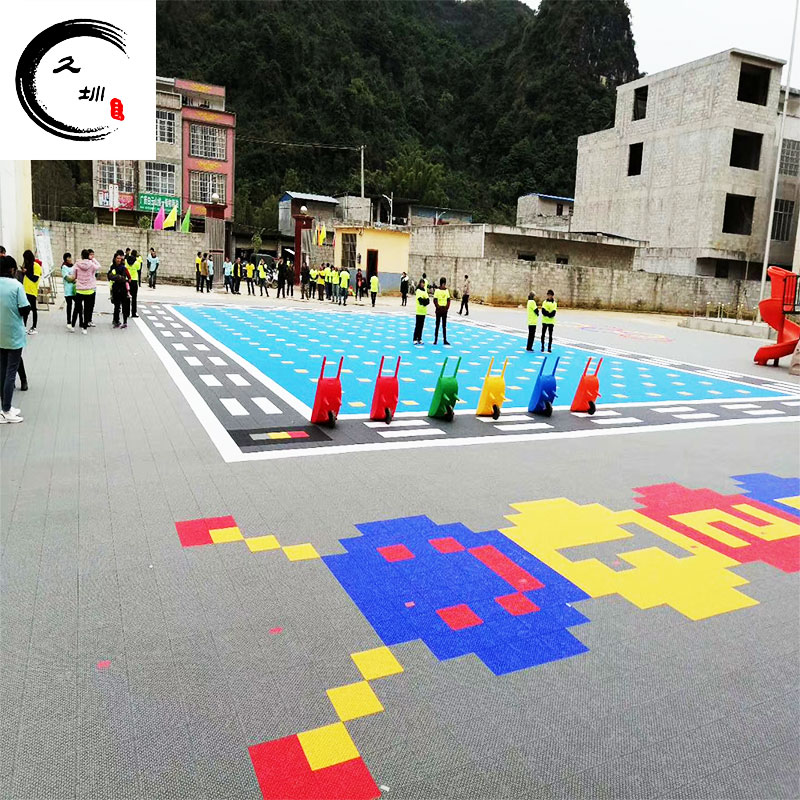 地板幼儿园悬浮地板室外篮球场操场羽毛球场悬浮拼装地板广州深圳williamhill威廉希尔厂家批发